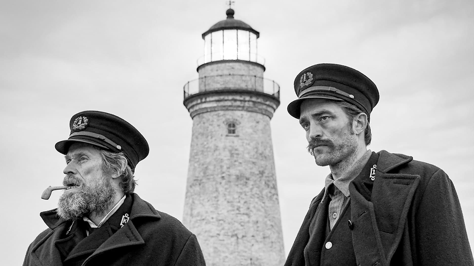 Robert Pattinson and Willem Dafoe in The Lighthouse